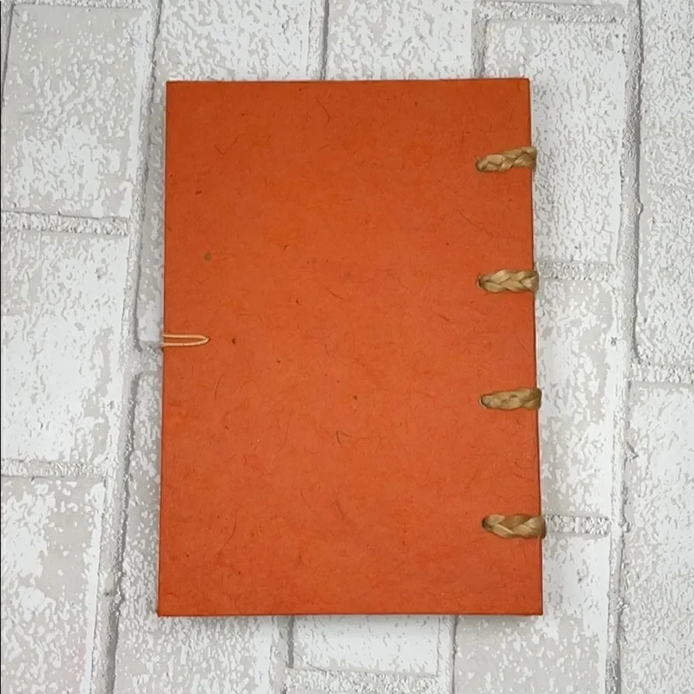 Papyrus Handmade Orange Unlined Notebook